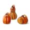 Glitzhome® Multi Striped Glass Pumpkin & Gourd Set